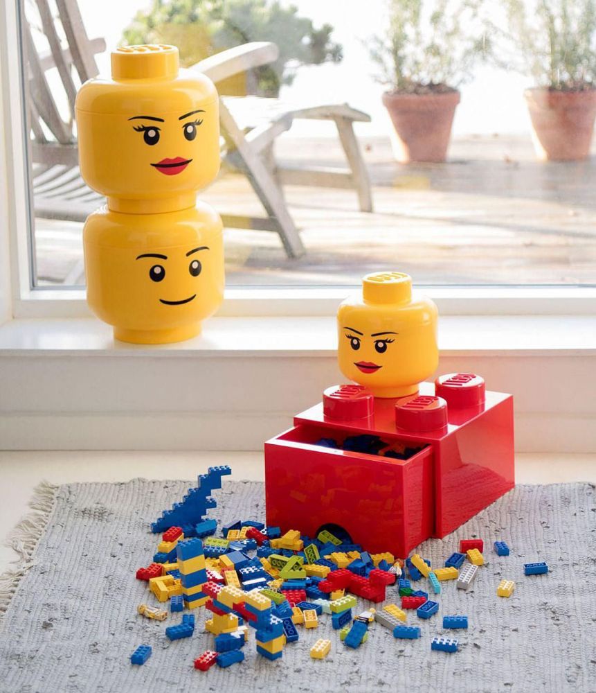 Boite rangement Lego Tête Whinky Ø 16 x 18.5 cm ?
