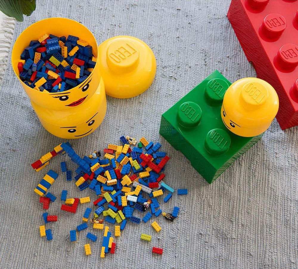 Boite de rangement tête Lego