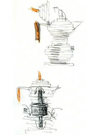 cafetière-pulicina-alessi-dessin