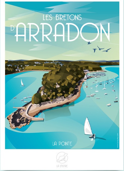 Affiche Arradon - 59cm/42cm - La loutre