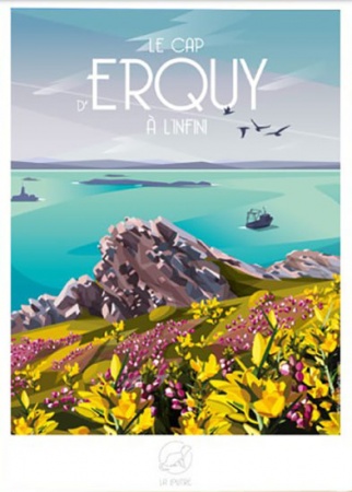 Affiche Erquy - 59cm/42cm - La Loutre