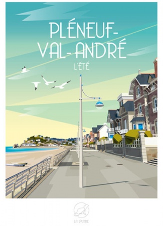Affiche Pléneuf-Val-André - 59cm/42cm - La Loutre