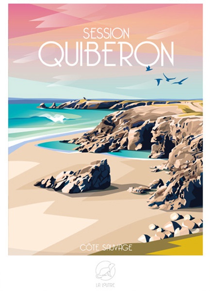 Affiche Quiberon-C�te Sauvage - 59cm/42cm - La Loutre