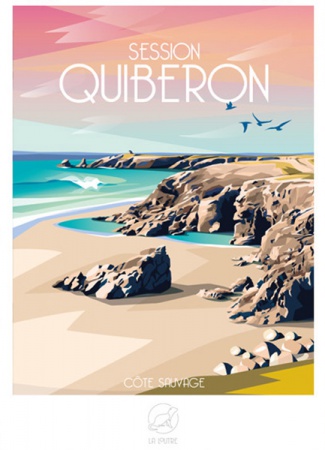 Affiche Quiberon-Côte Sauvage - 59cm/42cm - La Loutre