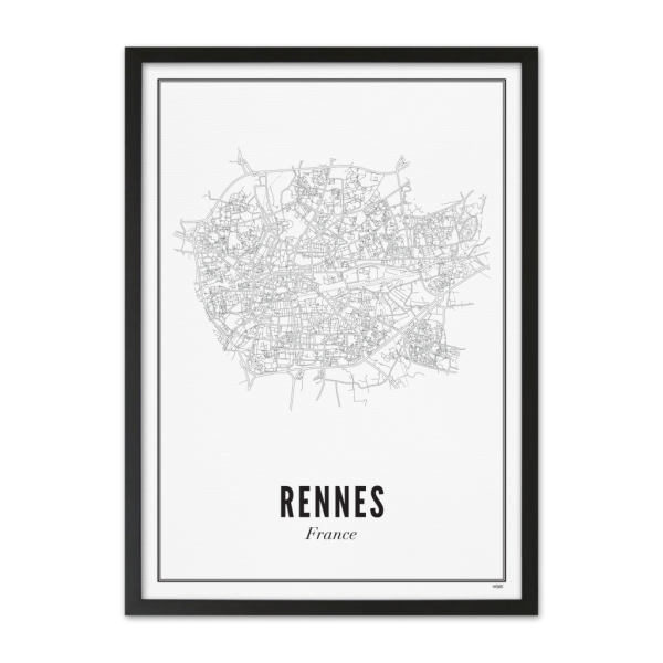 Affiche Rennes - Breizh - 70cm/50cm - The Wijck