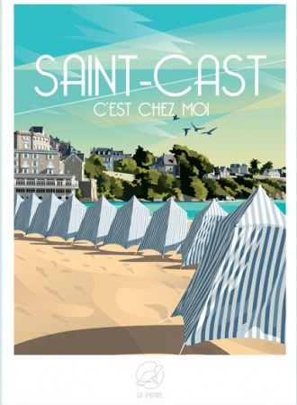 Affiche Saint-Cast - 59cm/42cm - La loutre