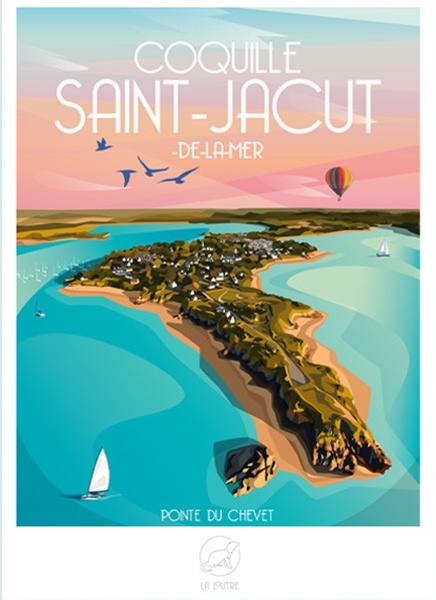 Affiche Saint Jacut de la mer - 59cm/42cm - La loutre