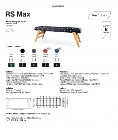 Baby Foot RS MAX 8 - Rs Barcelona