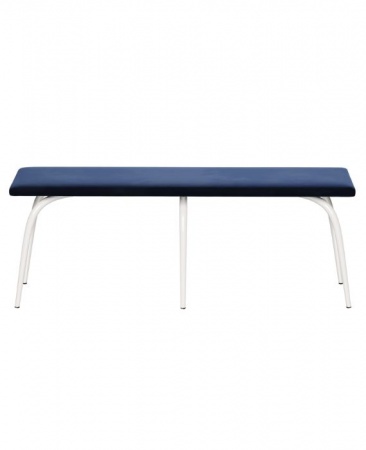 Banc annie en velour bleu nuit