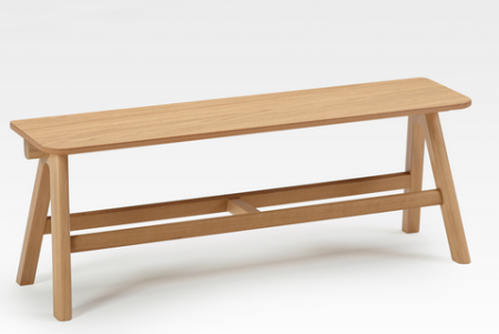 Banc chevron en bois