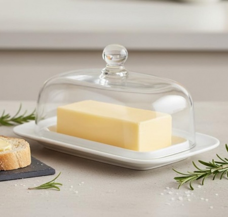 Beurrier FIH 412 porcelaine/verre - Nerthus