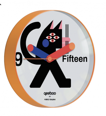 Black Cat Wall Clock