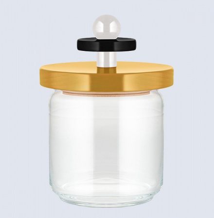 Bocal hermétique Alessi 100 Values collection Jaune PM