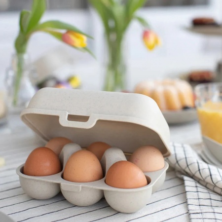 BO&Icirc;TE &Agrave; OEUFS X6 sable � EGGS TO GO MINI � BIO ORGANIC � KOZIOL
