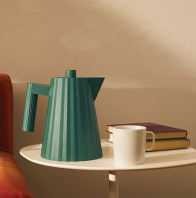 Bouilloire �l�ctrique - Pliss� Verte 1 Litre - Alessi
