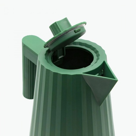 Bouilloire &eacute;l&egrave;ctrique - Pliss&eacute; Verte 1 Litre - Alessi
