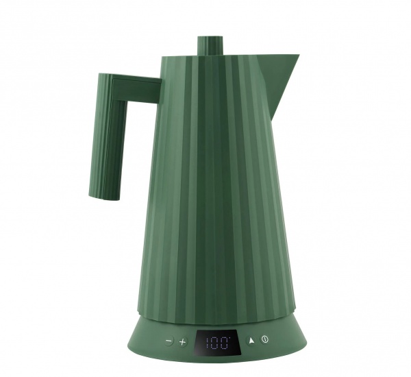 Bouilloire �lectrique contr�le de la temp�rature Pliss� Bleu - 1,7 Litre - Alessi