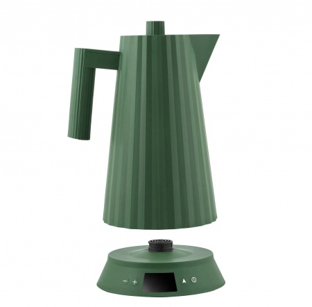Bouilloire &eacute;lectrique contr&ocirc;le de la temp&eacute;rature Pliss&eacute; Bleu - 1,7 Litre - Alessi