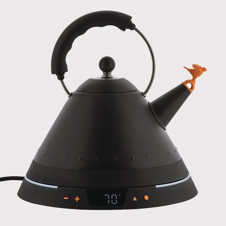 Bouilloire électrique Oiseau - MG32 Noire mat - Alessi