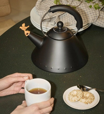 Bouilloire Oiseau 9093BB Noir mat - Michael Graves - Alessi