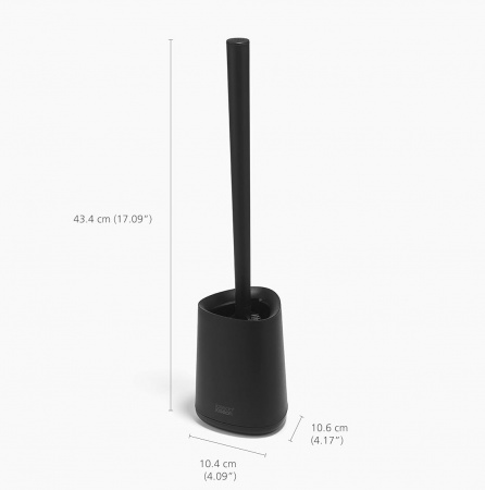 Brosse de Toilette Compacte en Silicone Noire Joseph JosephMat Flex 360 Lite Joseph Joseph