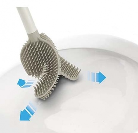 Brosse de WC Flex steel 360 &eacute;cru - Joseph Joseph