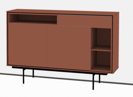 Buffet Aura brique H.109 cm