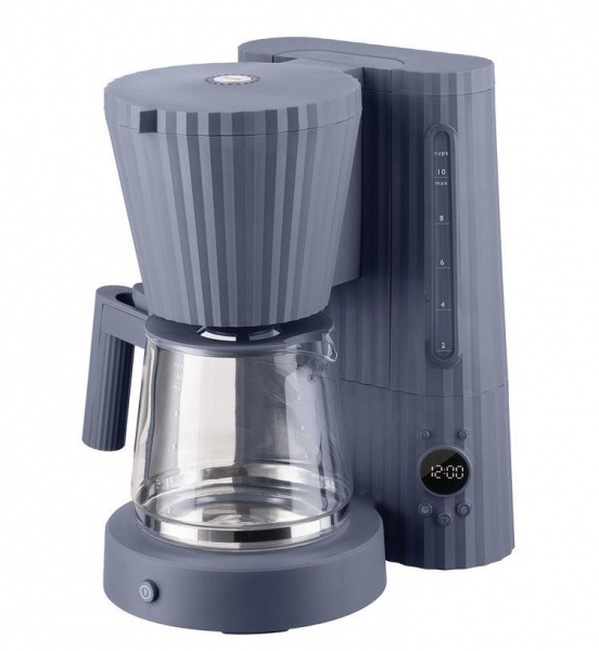 Cafeti�re �lectrique - Pliss� grise - Alessi
