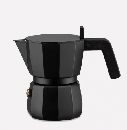 Cafetière italienne - Moka 3 tasses - noire Alessi