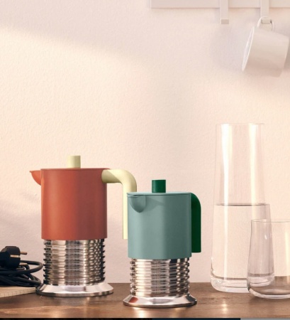 Cafeti&egrave;re italienne - Vite 3 tasses Terracotta Alessi