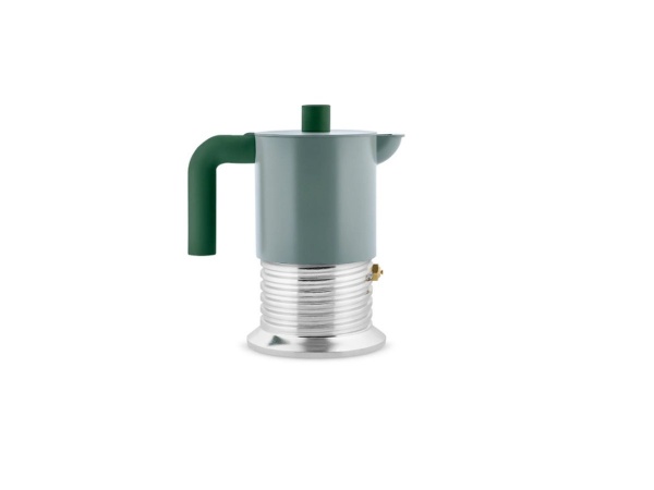 Cafeti�re italienne - Vite 3 tasses Vert Sauge Alessi