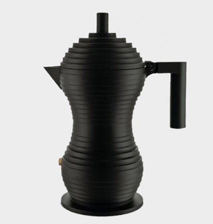 Cafetière italienne Pulcina noir 3 tasses - Alessi