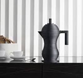 Cafeti�re italienne Pulcina noir 3 tasses - Alessi