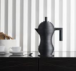 Cafetière italienne Pulcina noir 3 tasses - Alessi