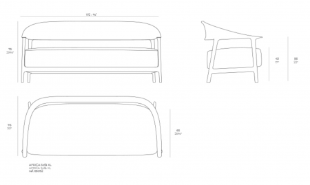 Canapé Africa 172 cm - Vondom 