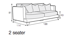 Canapé Colorado 2 places - SITS