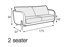Canapé Jenny 2 places - SITS