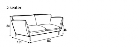 Canapé Sits Hugo - 2 places
