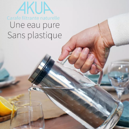 Carafe Filtante 1,2L sans plastique - Cookut