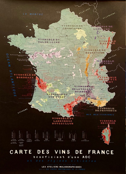 Affiche Les Vins de France – L'Atelier du Poster