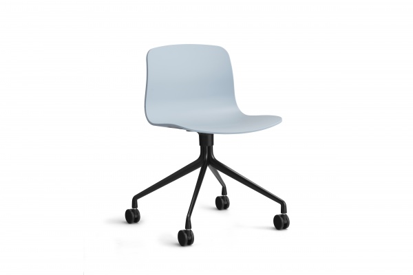 Chaise � roulettes - About a chair AAC14 - Pivotante - Pi�tement noir