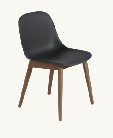 Chaise Fiber side chair pied bois - Muuto