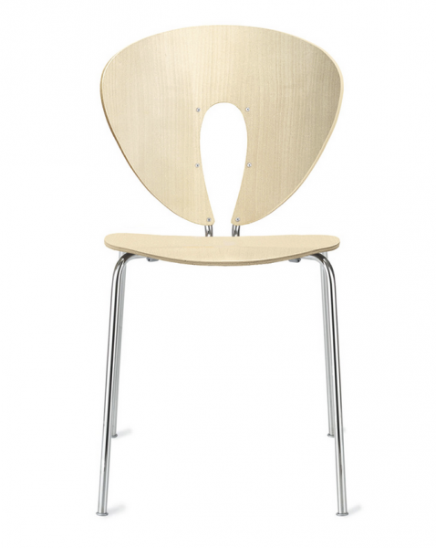 Chaise Globus bois chrom� - STUA
