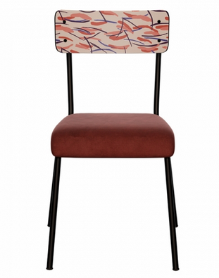 Chaise Suzie Assise velours Dossier stratifi�