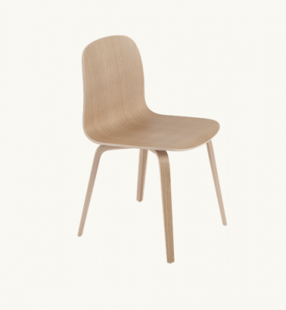 Chaise Visu piètement bois - Muuto