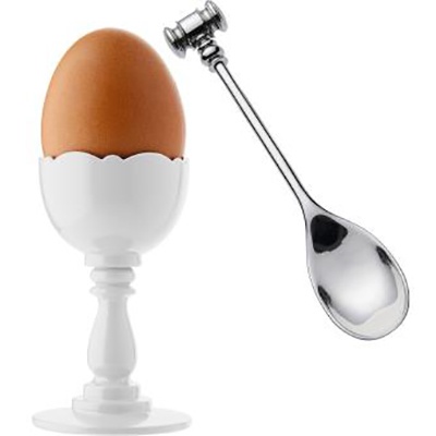 Coquetier Dressed avec marteau � �uf - Alessi
