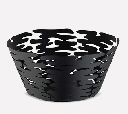 Corbeille Barket noire Diam.: 21cm - Alessi