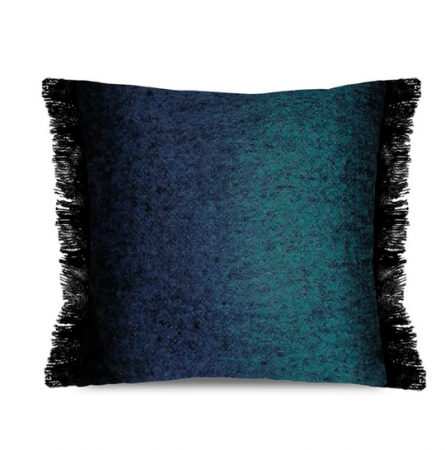 Coussin Mohair Bleu - Pôdevache 