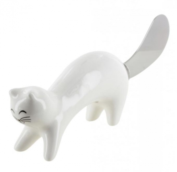 Couteau � beurre Ponpon- Blanc - Pylones