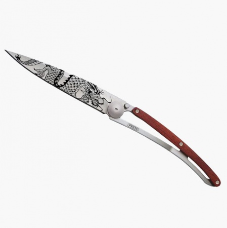 Couteau Manche bois corail - Dragon - Deejo